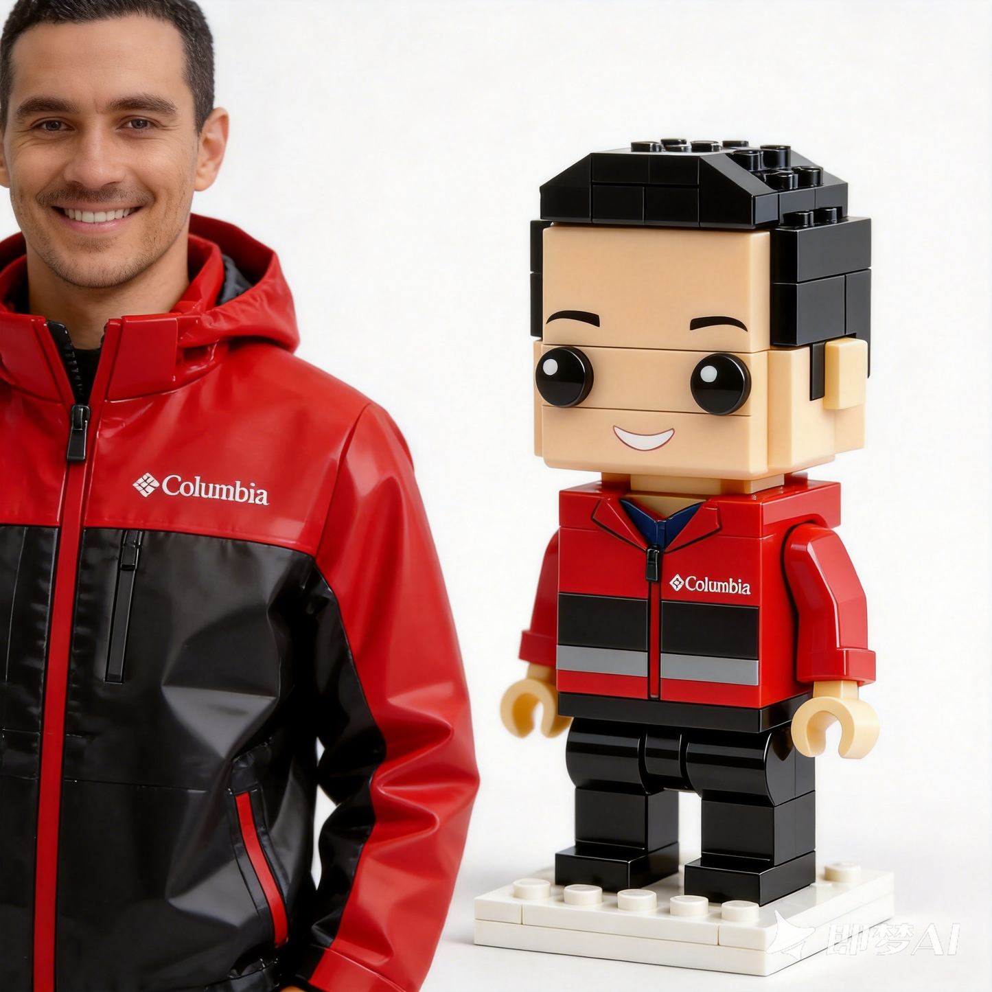 Custom Couple Brick Mini Figures from Your Photo