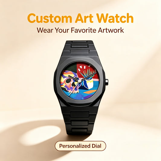 Personalized Custom Dial Watch, Custom Photo Text Watch Face Wrist Watch Unique Sentimental Gift for Men Women