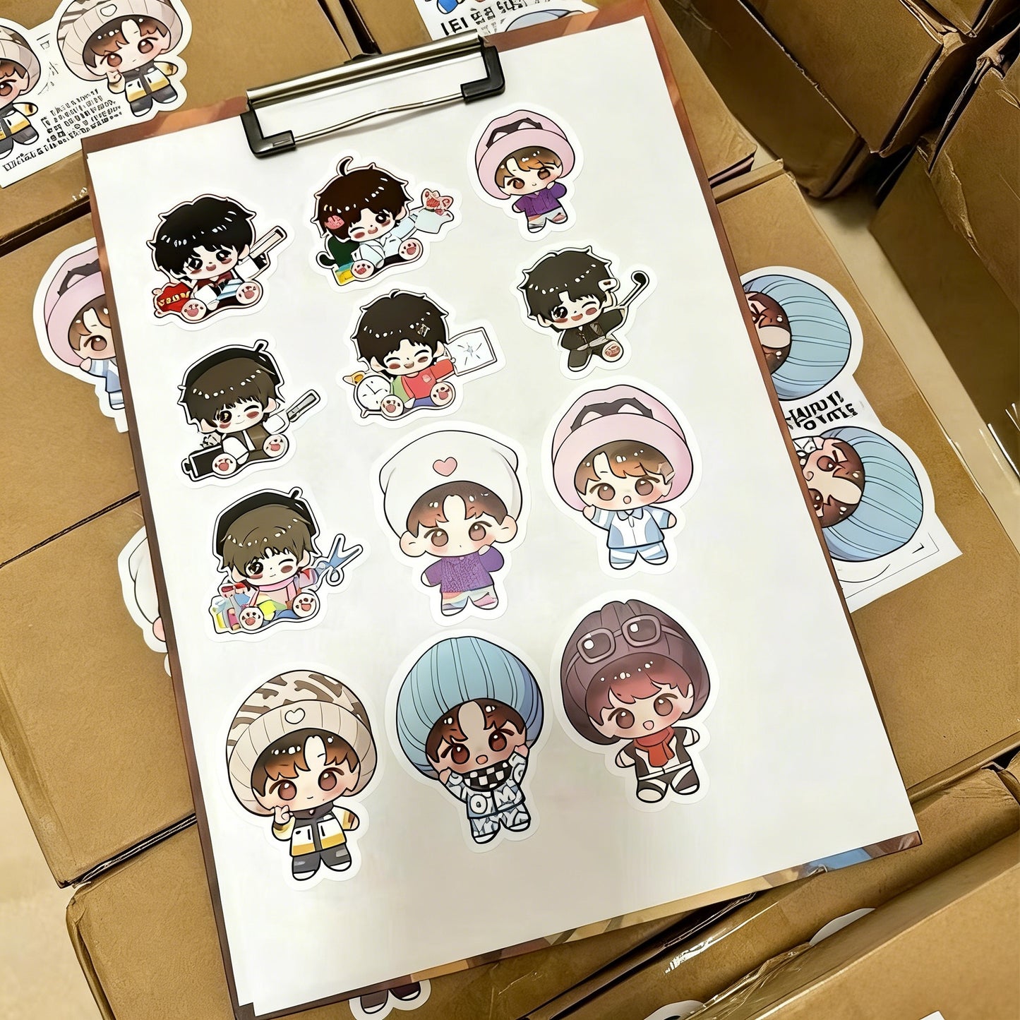 Custom Printed Stickers, Custom Anime Meme Square Photo Stickers, Self-Adhesive Custom Picture Photobooth Stickers Upload Your Own Image