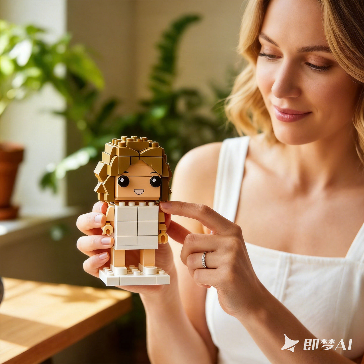 Custom Couple Brick Mini Figures from Your Photo