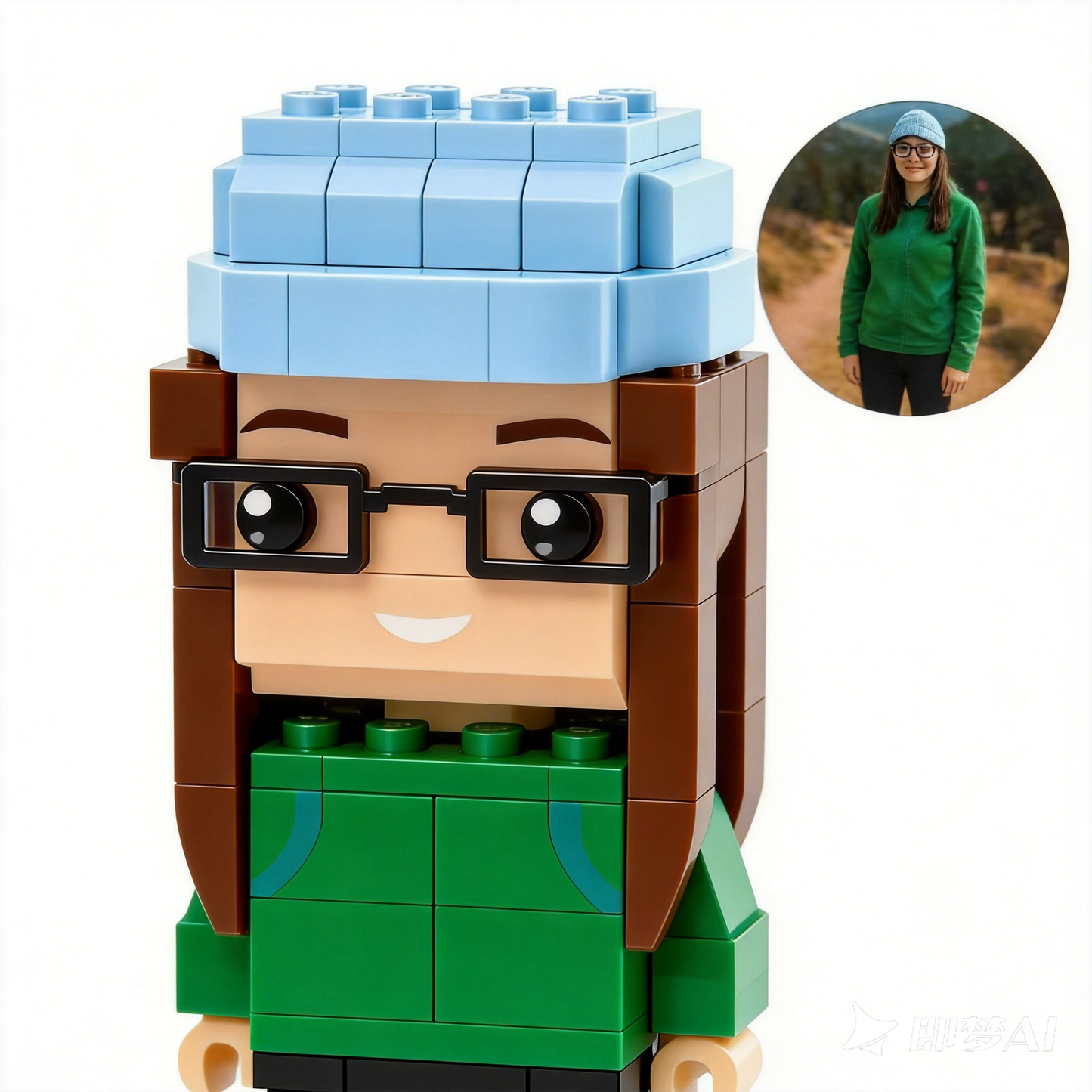 Custom Couple Brick Mini Figures from Your Photo