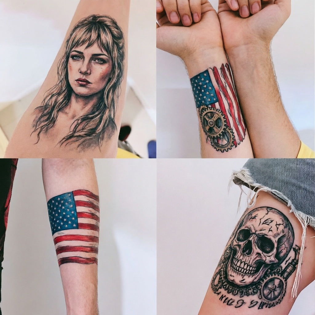 Personalized Custom Tattoo Stickers Custom Image Logo Name Temporary Tattoos