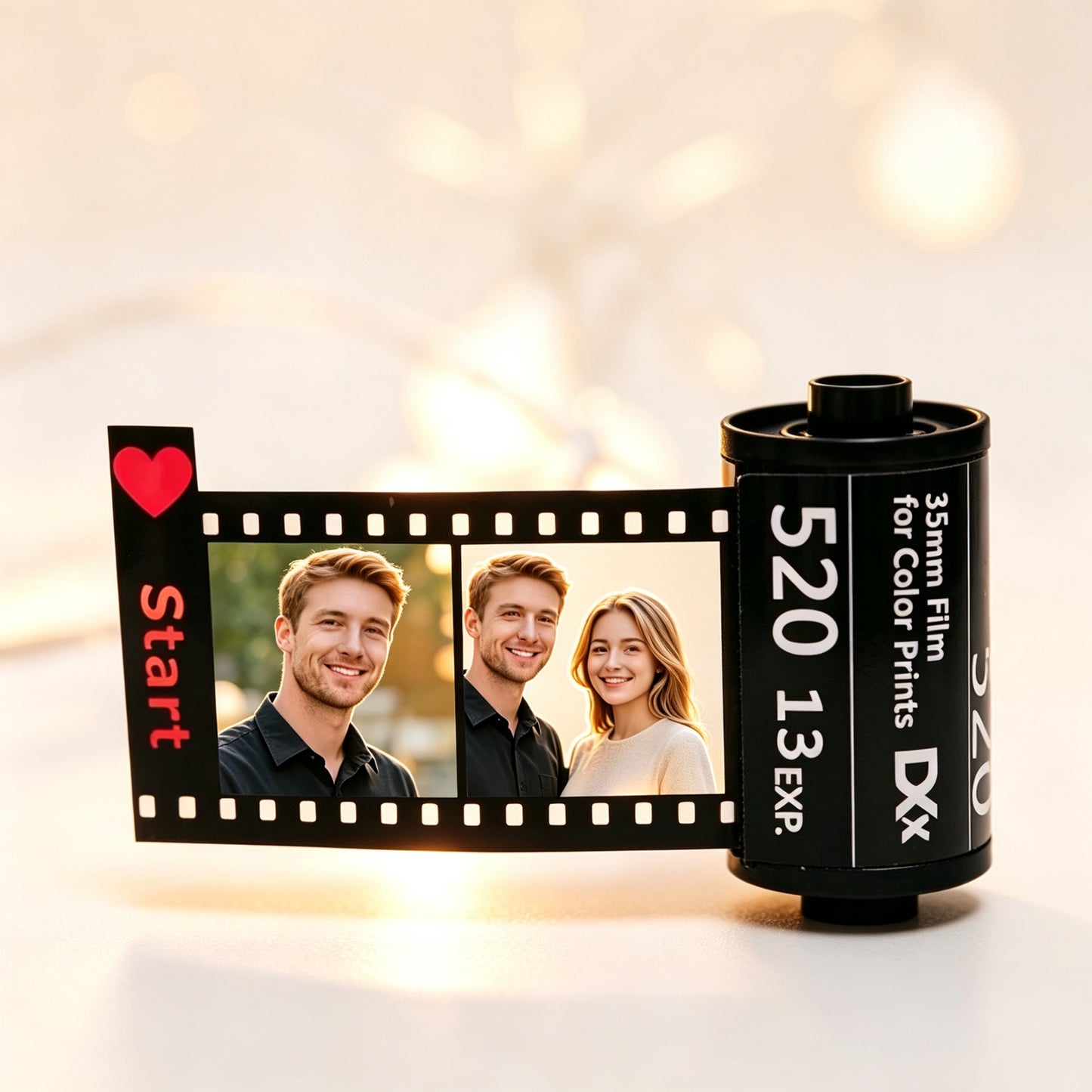 Custom Photo Film Roll Keychain, Personalized Memory Camera Film Photo Album Gift