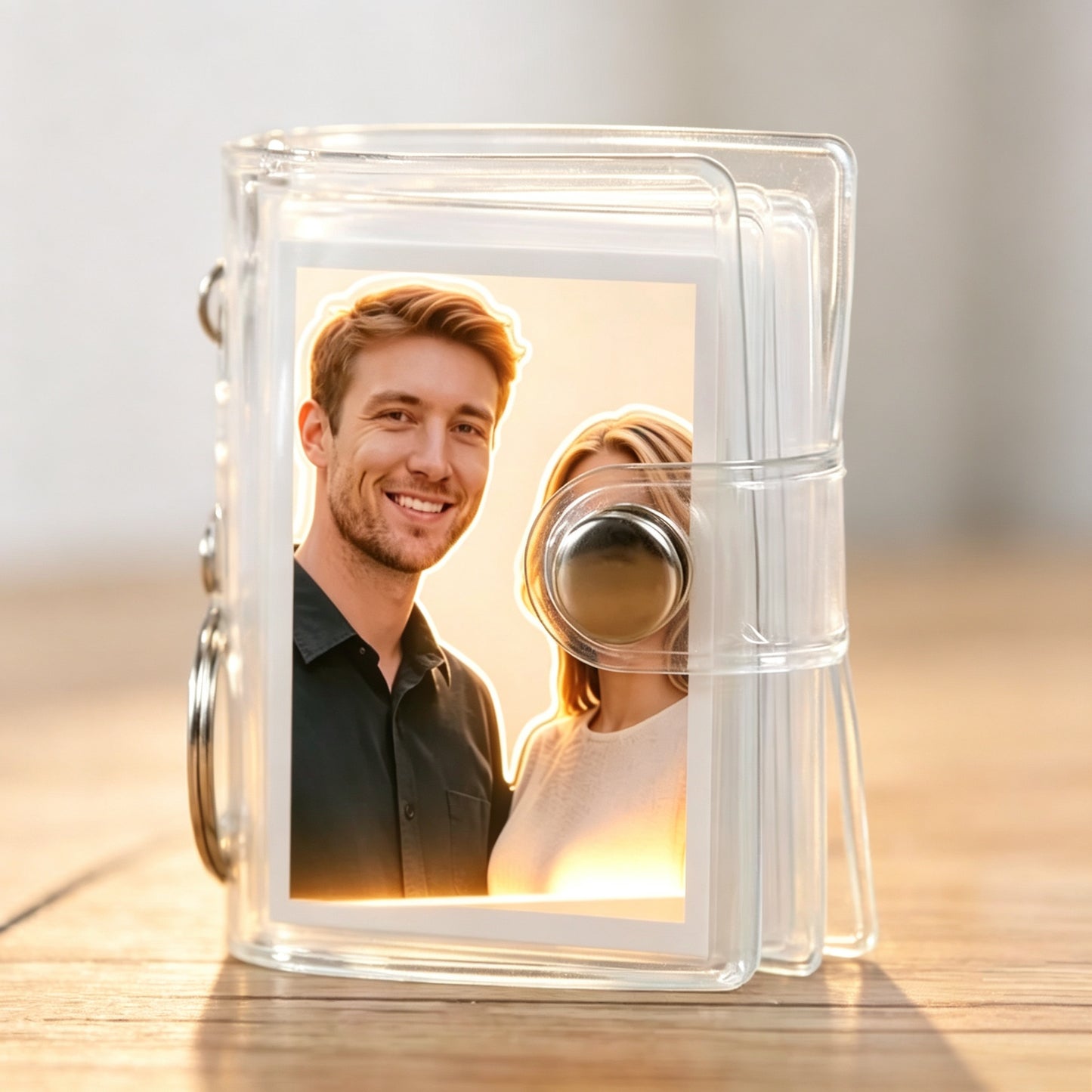 Transparent Mini 2 Inch Photo Album, Personalized Couple Valentine Gift