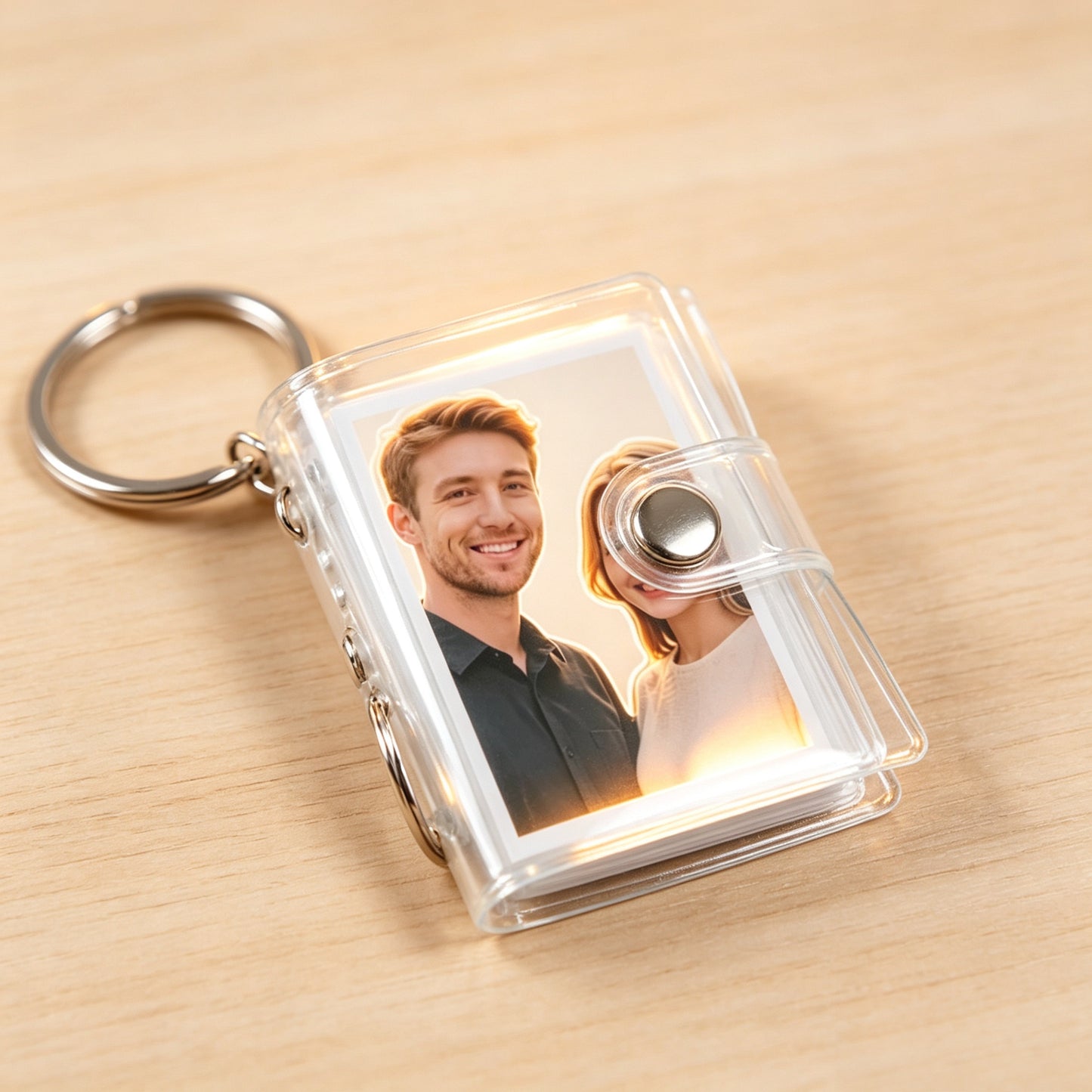 Transparent Mini 2 Inch Photo Album, Personalized Couple Valentine Gift