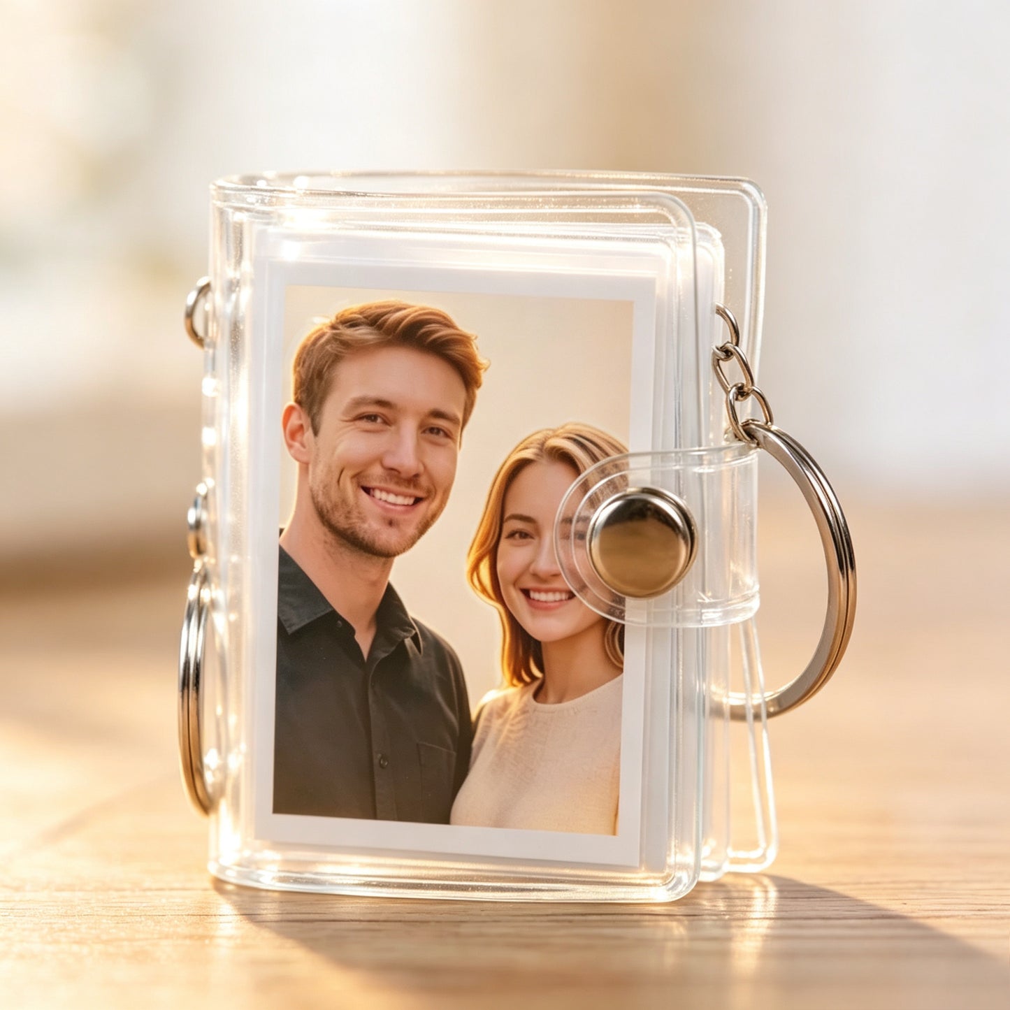 Transparent Mini 2 Inch Photo Album, Personalized Couple Valentine Gift