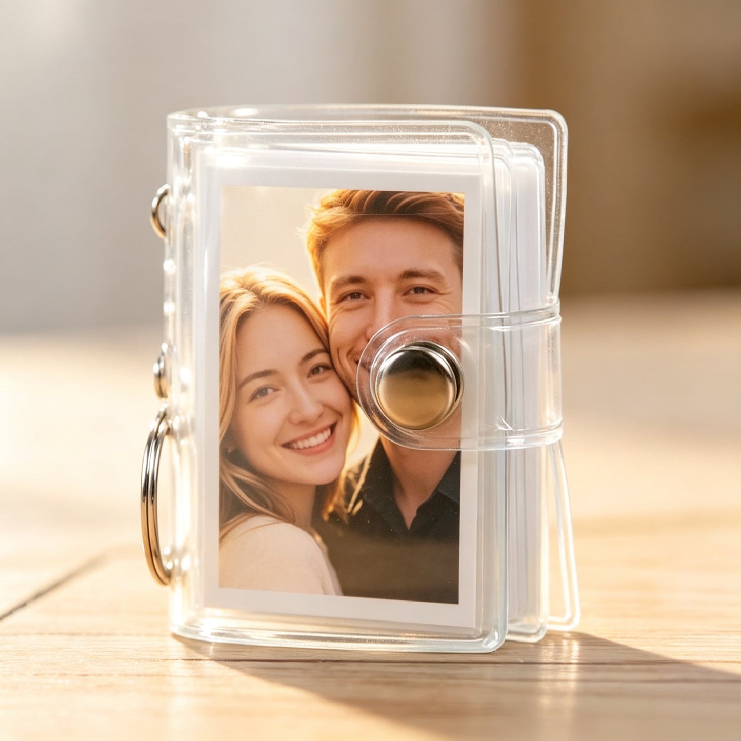 Transparent Mini 2 Inch Photo Album, Personalized Couple Valentine Gift