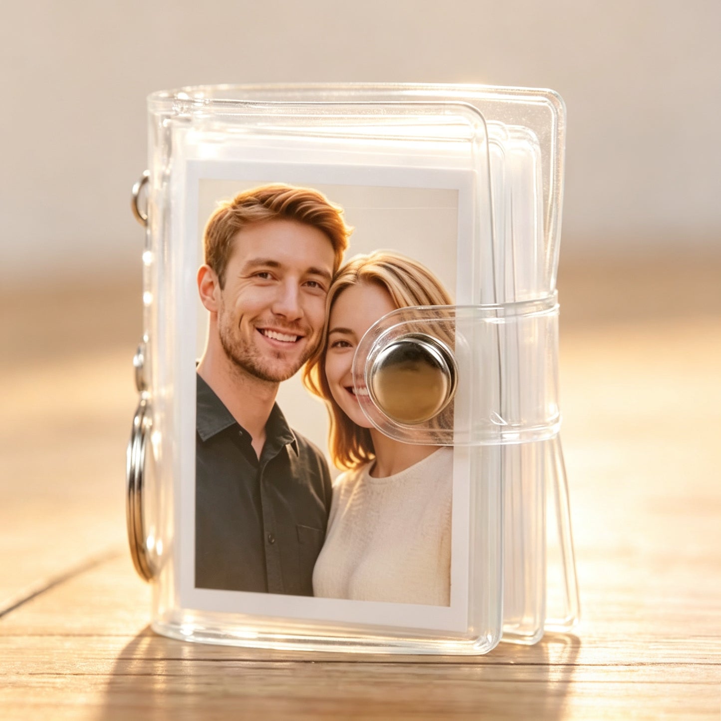 Transparent Mini 2 Inch Photo Album, Personalized Couple Valentine Gift